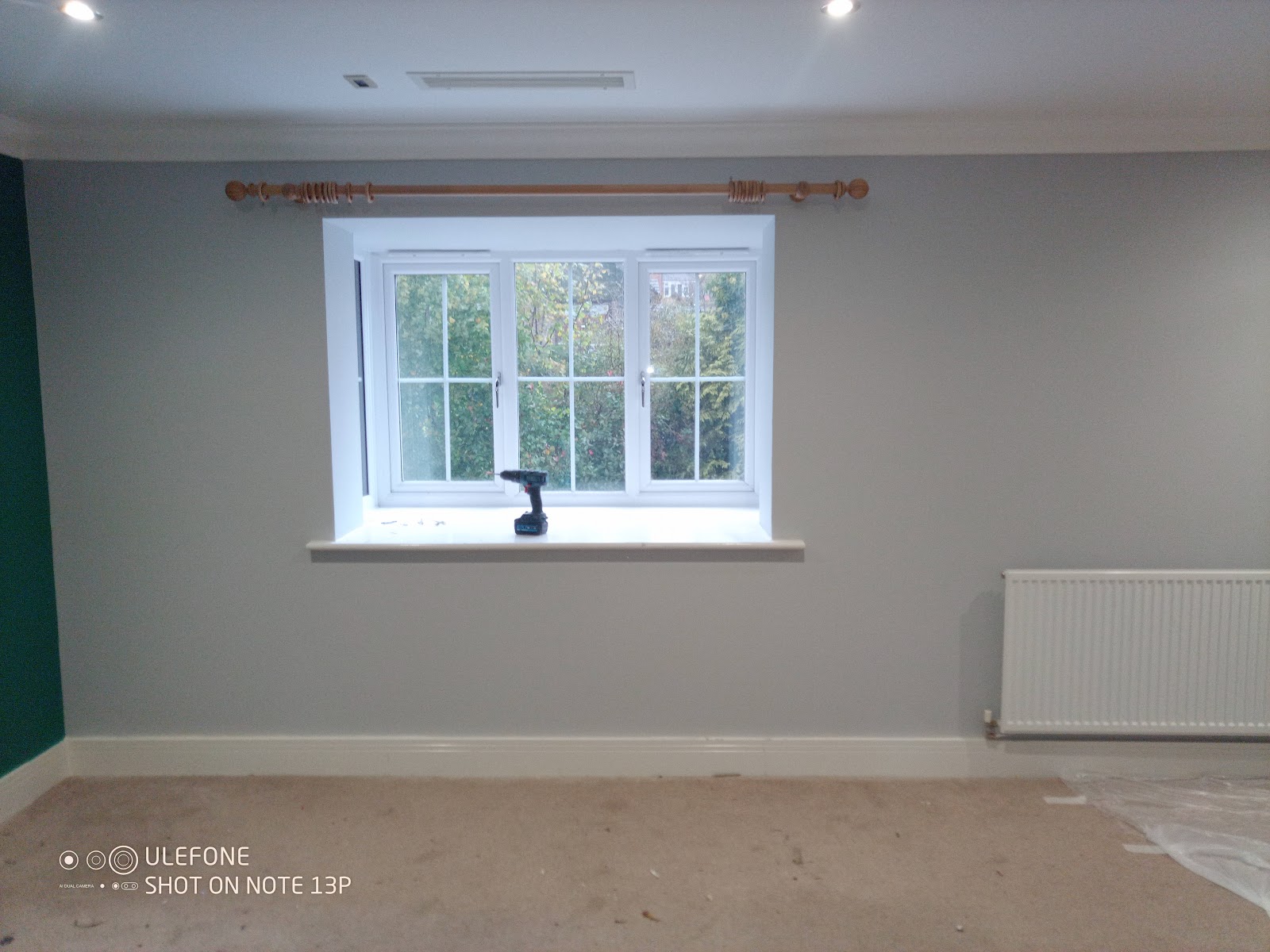 Grey bedroom repaint by H&C Cleaning and Maintenance in Hailsham
