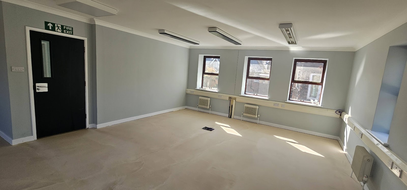 Completed grey office by H&C Cleaning and Maintenance in Hailsham