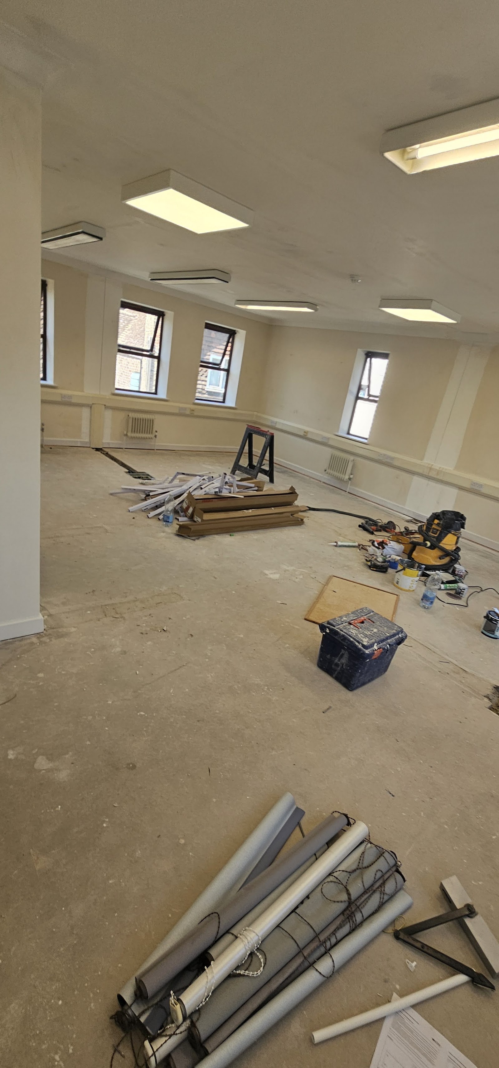 Office cleared for painting by H&C Cleaning and Maintenance in Hailsham