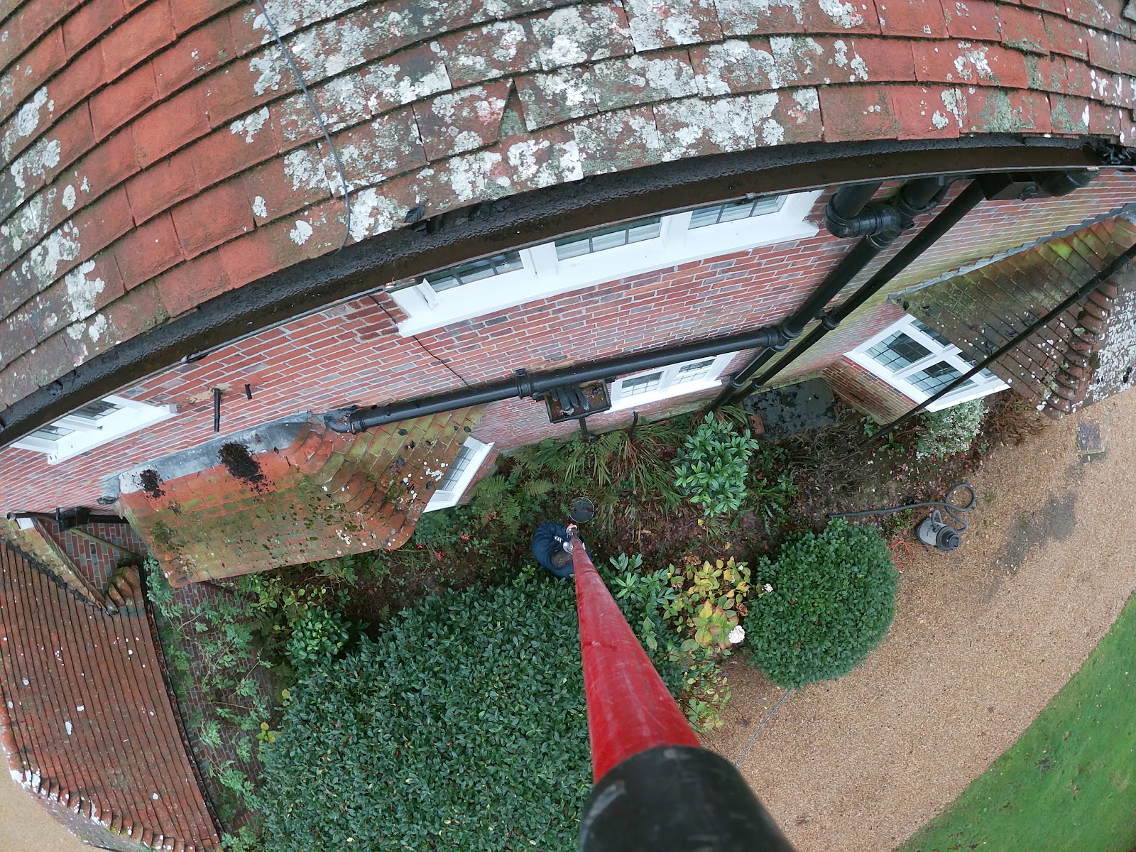 Roofline gutter inspection by H&C Cleaning and Maintenance in Hailsham