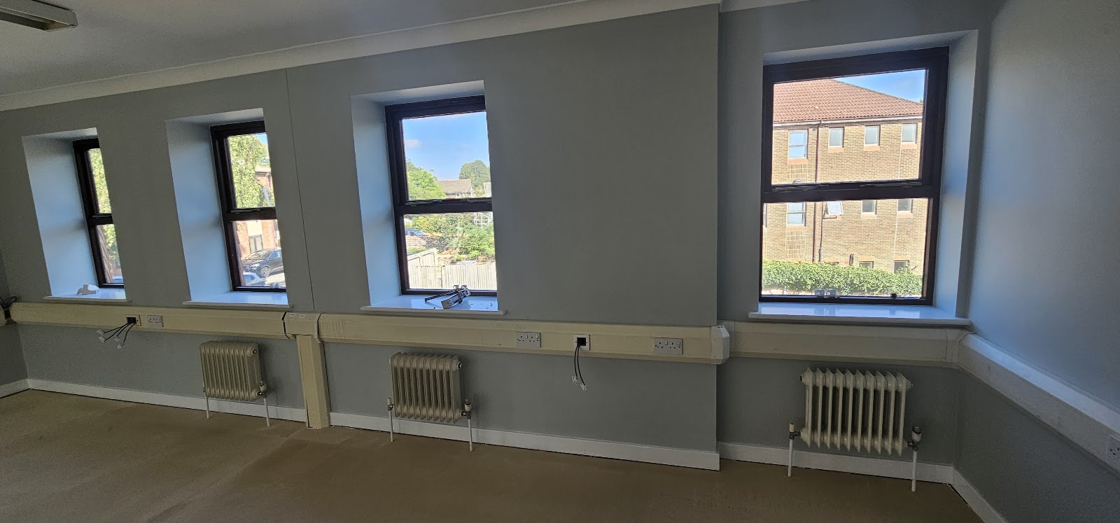 Grey office finish by H&C Cleaning and Maintenance in Hailsham