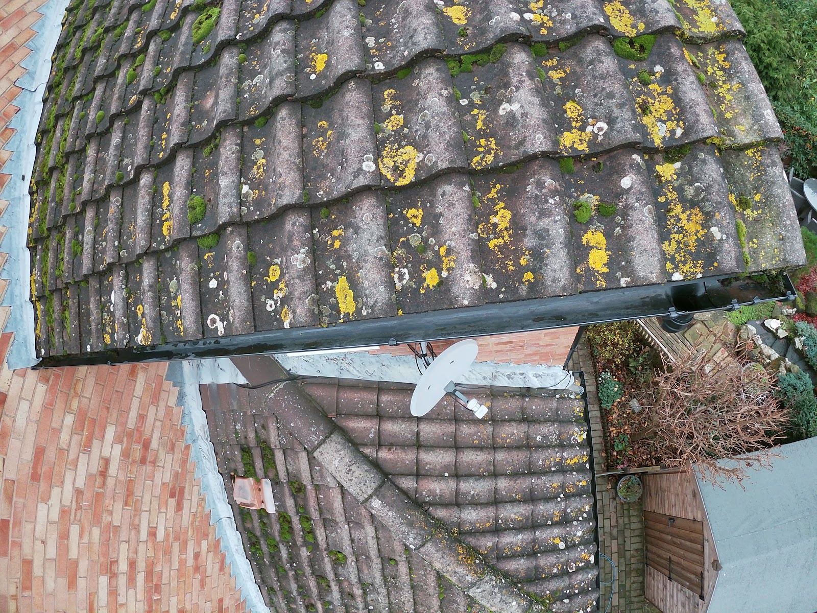 Gutter clearing over conservatory by H&C Cleaning and Maintenance in Hailsham