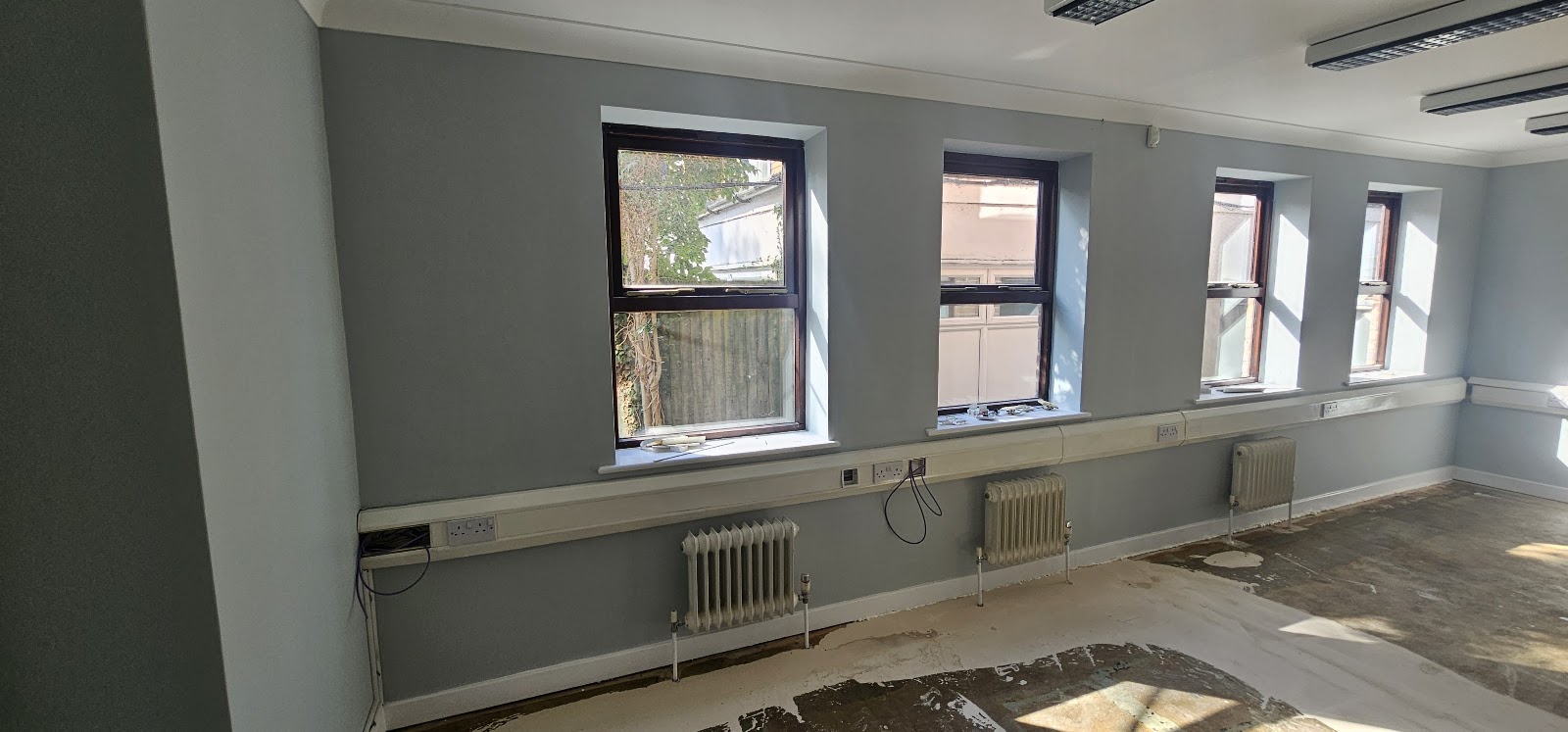 Bright office repaint by H&C Cleaning and Maintenance in Hailsham