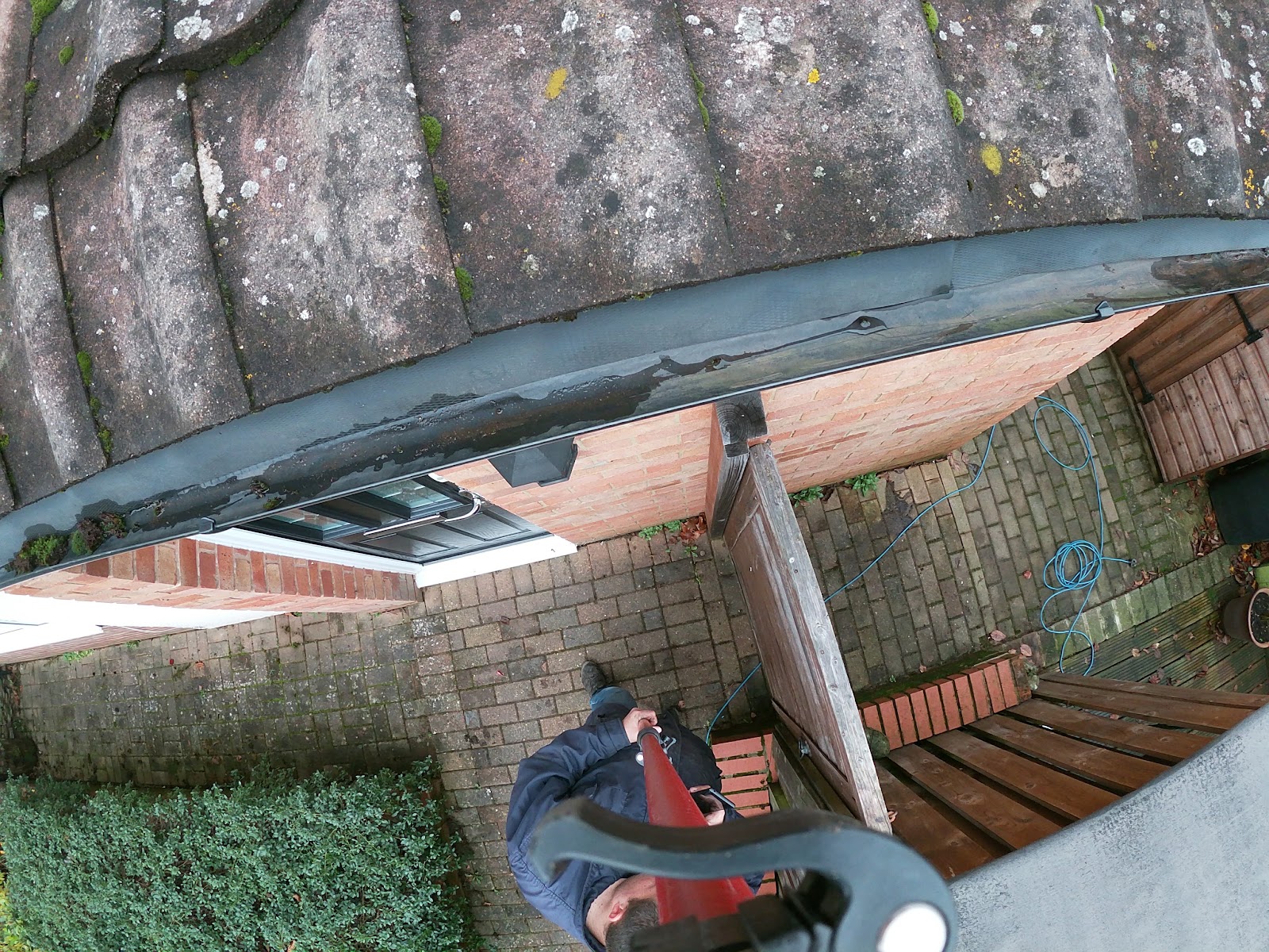 Roofline gutter inspection by H&C Cleaning and Maintenance in Hailsham