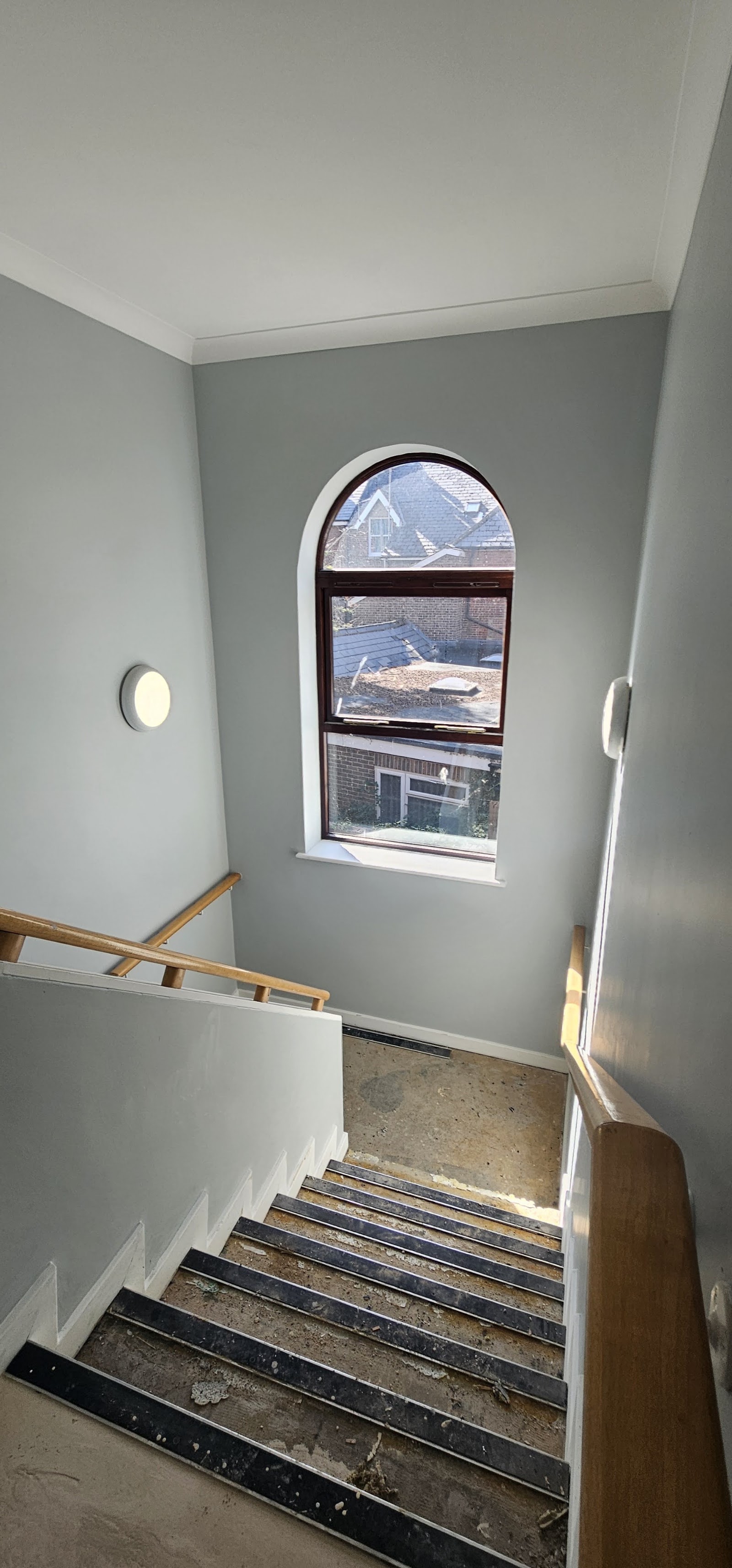 Stairwell repaint by H&C Cleaning and Maintenance in Hailsham